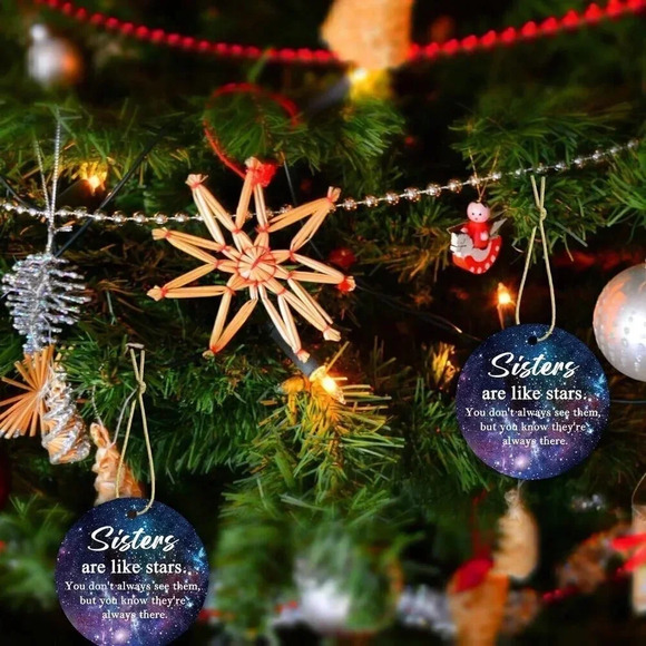 3" Sister Gifts from Brother Ceramic Christmas Decorations - Picture 5 of 7